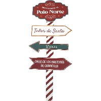 Cartel decorativo de Papá Noel de 79 x 30 cm