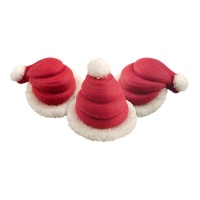 Figuras de azúcar de gorro de Papá Noel de 2,6 x 3,5 cm - Dekora - 72 unidades