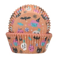 Cápsulas para cupcakes de monstruos Halloween - FunCakes - 48 unidades