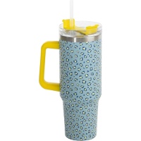 Taza térmica de 1,2 L con estampado animal flúor