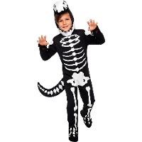 Disfraz de dinosaurio esqueleto infantil