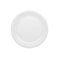 Platos redondos blancos de 22 cm - Maxi products - 10 unidades