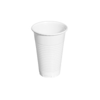 Vasos de 200 ml de plástico blancos - 100 unidades