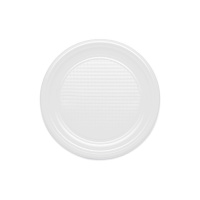 Platos redondos blancos de 20,5 cm - Maxi products - 12 unidades