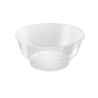 Bols redondos transparentes de 10 x 4,5 cm - 3 unidades