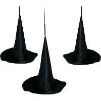 Gorros de bruja para colgar - 3 unidades