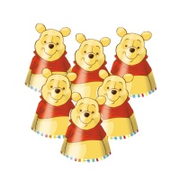 Sombreros de Winnie de Pooh - 6 unidades