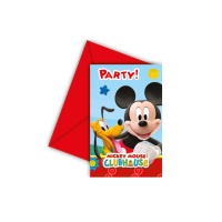 Invitaciones de Mickey Mouse - 6 unidades