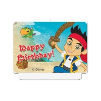 Vela decorativa de Jake el Pirata de 7 x 9 cm - 1 unidad