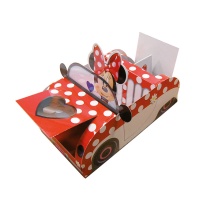 Soporte para cupcakes de Minnie con forma de coche
