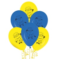 Globos de látex de los Minions - Procos - 8 unidades