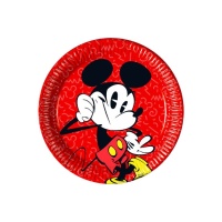Platos de Mickey Vintage de 23 cm - 8 unidades