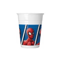 Vasos del increíble Spiderman de 200 ml - 8 unidades