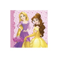 Servilletas de las Princesas Disney de 16,5 x 16,5 cm - 20 unidades