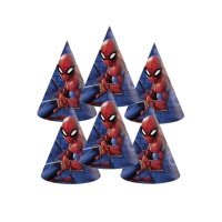 Sombreros del increíble Spiderman - 6 unidades