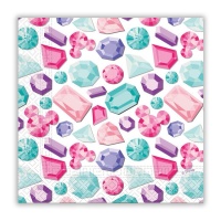 Servilletas de Minnie Diamantes de 16,5 x 16,5 cm - 20 unidades