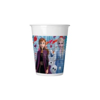 Vasos de plástico de Frozen II de 200 ml - 8 unidades