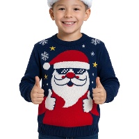 Jersey de Navidad de Papá Noel infantil