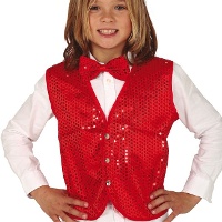 Chaleco con lentejuelas infantil