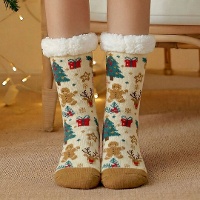Calcetines de estampado navideño - talla 36-42 - 1 par