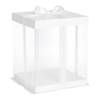 Caja de 33 x 33 x 34 cm para tarta con lazo - Hilarious
