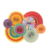 Colgantes de abanico de Diwali Hindú - 8 unidades