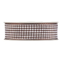 Cinta de lazo Vichy de 2,5 cm - 20 m