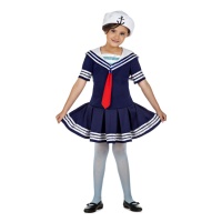 Disfraz de pequeño marinero para niña