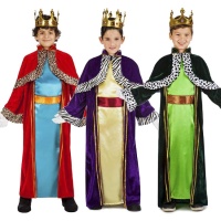 Disfraz de Rey Mago de colores infantil