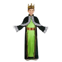 Disfraz de Rey Mago infantil verde
