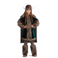 Disfraz de vikingo escandinavo para niña