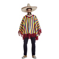 Poncho de mejicano clásico para hombre