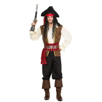 Disfraz de capitán barco pirata para hombre