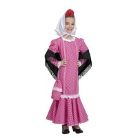 Disfraz de chulapa rosa para niña