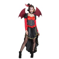 Disfraz de vampiro victoriano con alas para mujer
