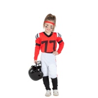 Disfraz de jugador fútbol americano para niña
