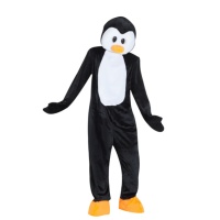 Disfraz de pingüino con cabeza para adulto