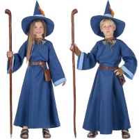 Disfraz de mago azul infantil