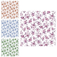 Tela de algodón flores Liberty Mileva - Indigo
