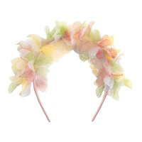 Diadema de flores multicolor de hada