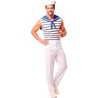 Disfraz de marinero retro para hombre