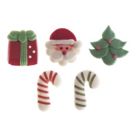 Figuras de azúcar de Navidad surtidas - Dekora - 12 unidades