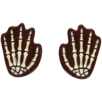 Figuras de chocolate de manos de chocolate - 6 unidades