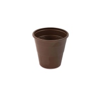 Vasos de 80 ml de plástico marrones espresso - 50 unidades