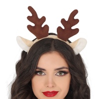 Diadema de reno con orejas