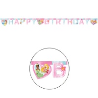 Guirnalda de Happy Birthday de Princesas Disney - 2 m