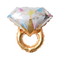 Globo de silueta de anillo con diamante de 45 cm - Eurofiestas