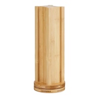 Dispensador para cápsulas de café grandes de bambú giratorio