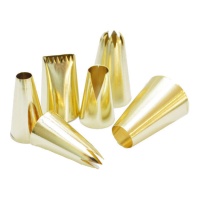 Kit de boquillas de acero doradas - 6 unidades