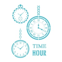 Plantilla Stencil Time Hour de 20 x 28,5 cm - Artis decor - 1 unidad